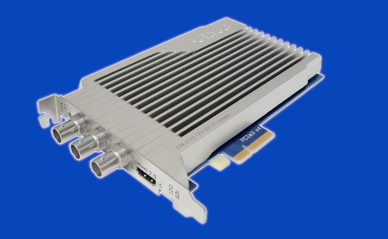 DTA-2195 - 12G-SDI I/O Adapter with HDMI 2.0 Monitor Output, PCIe