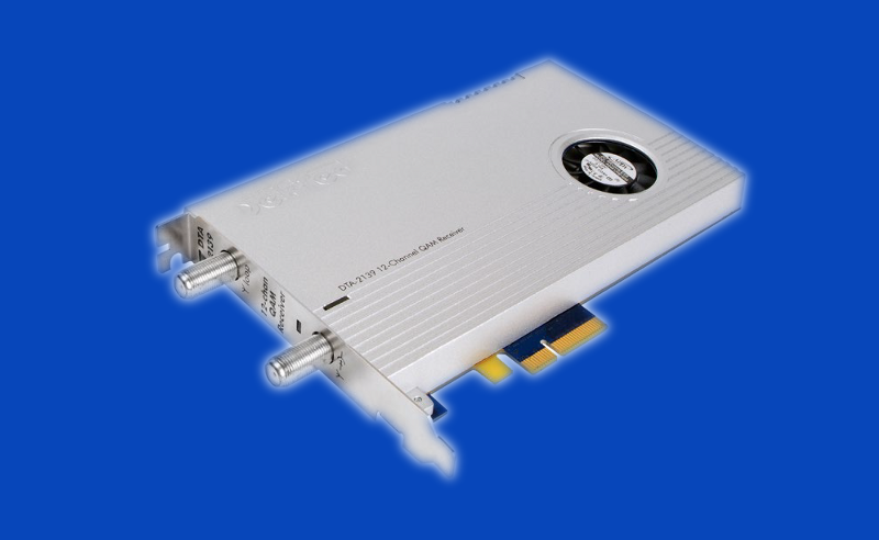 DTA-2139: karta PCIe, 12 kanaowy odbiornik QAM