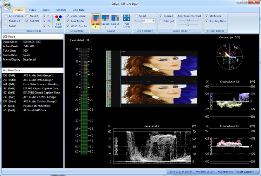 DTC-335 SdEye graficzny analizator sygnałów SDI #2