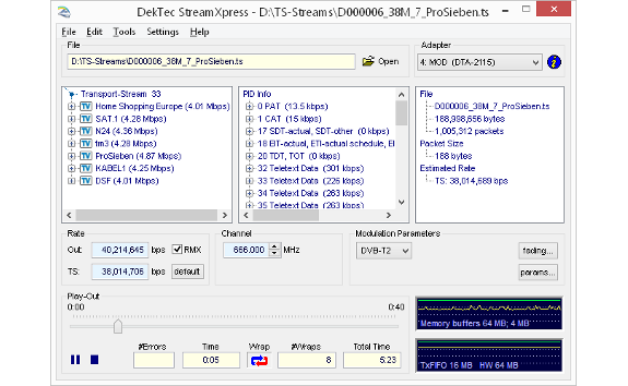 DTC-300 StreamXpress - nadajnik TS firmy Dektec #2
