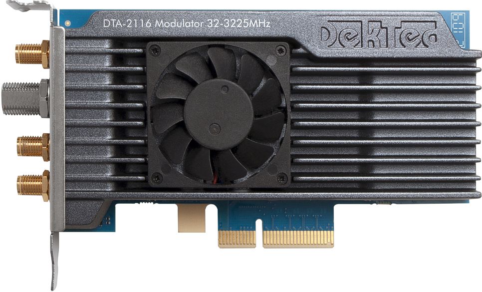 DTA-2116: Karta PCIe,  modulator 0-3GHz, multi-standard