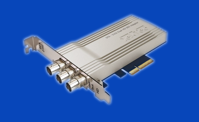 DTA-2152 - karta PCIe, podwójny port we/wy ASI/SDI-HD