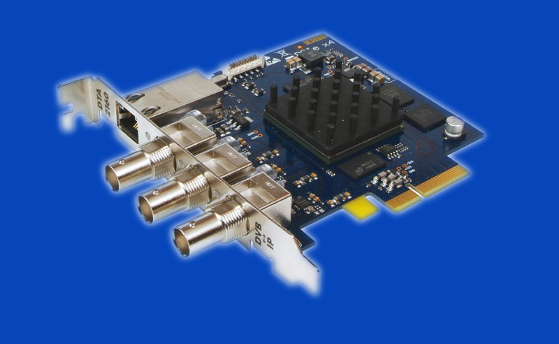 DTA-2160 - karta PCIe, port GigE ↔ 3 x we/wy ASI/SDI-SD